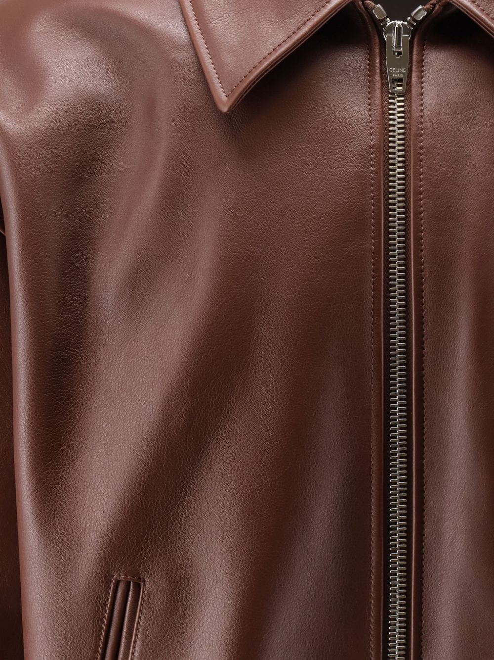 [Celine] Leather Jacket FW26 RV14D978W19BR