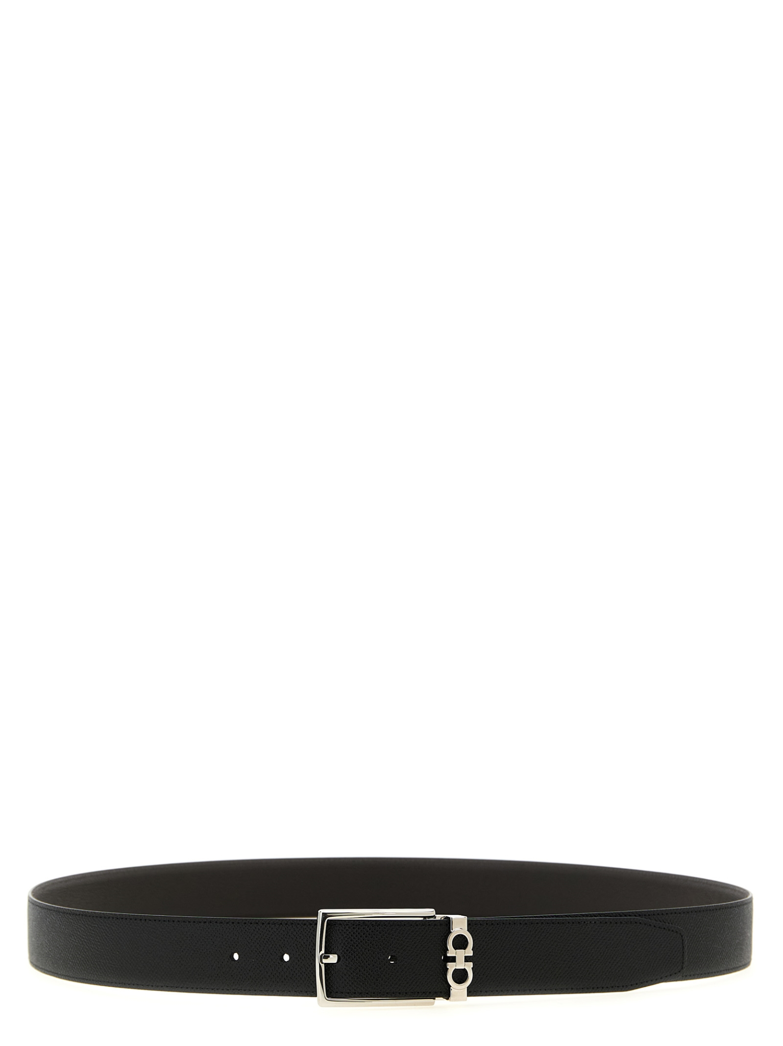 [Ferragamo] Belt FW26 708206NEROTMORO