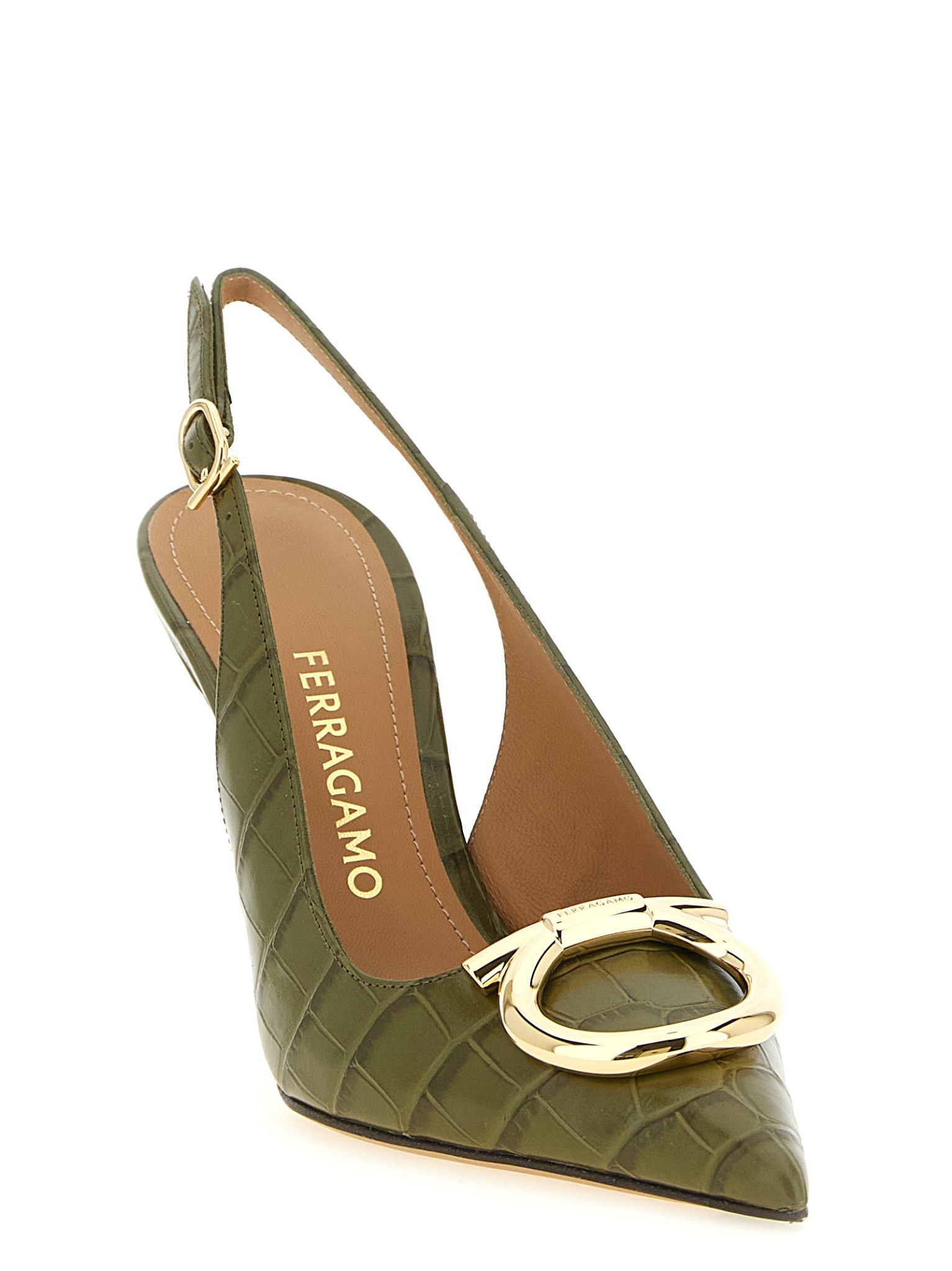 [Ferragamo] Pumps FW26 794993NEWOLIVE