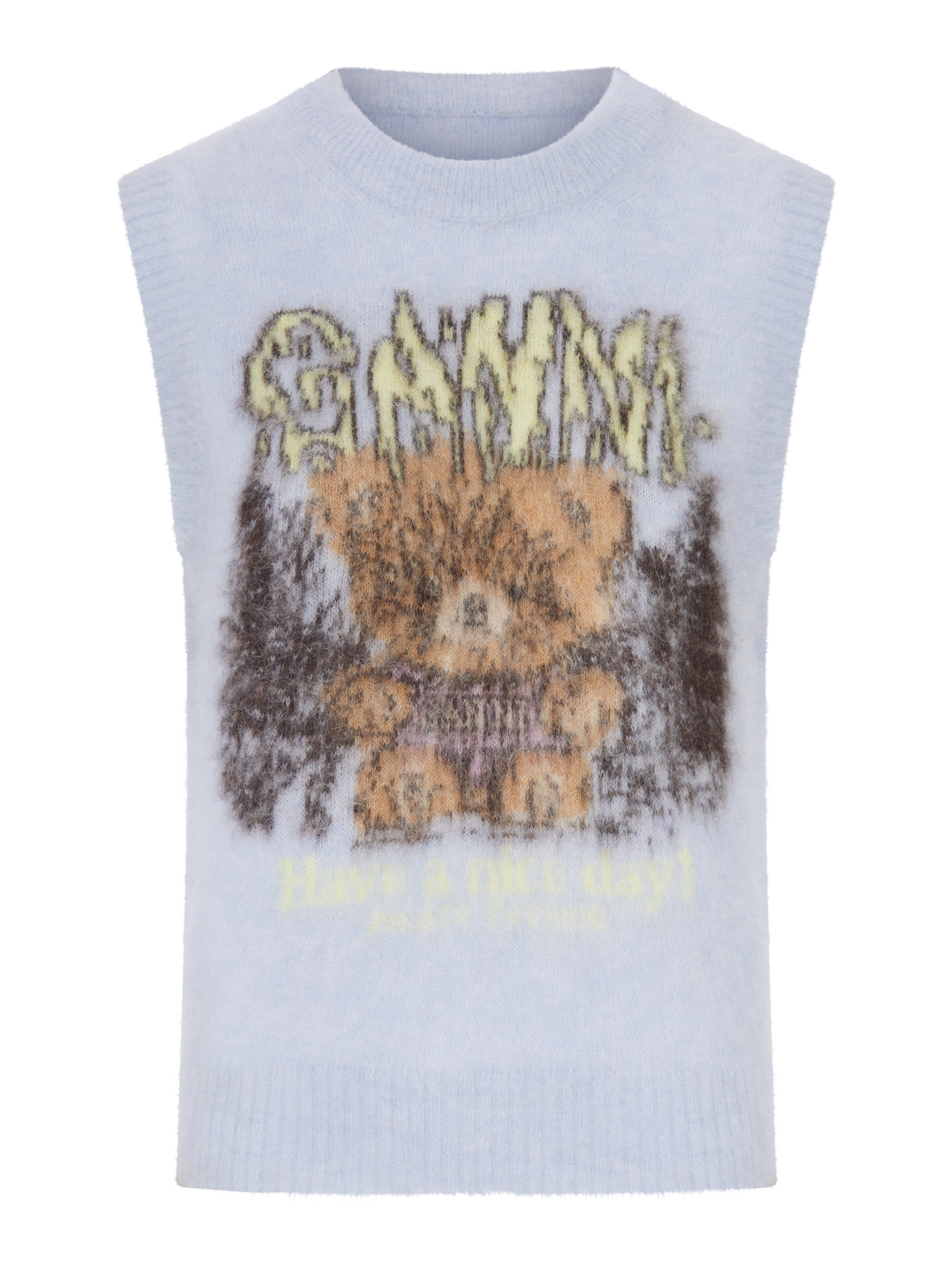 [GANNI] Knitwear FW26 A1180018ZX7 ARCTIC ICE