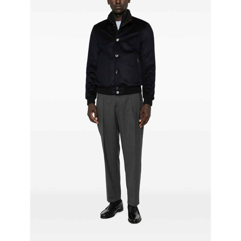 [Moorer] Bomber Jacket FW26 O100246 JANOS-CS2 NAVY