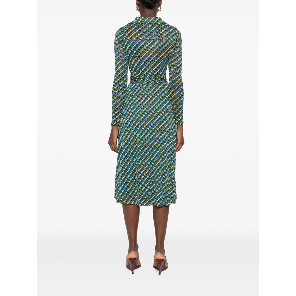 [DIANE VON FURSTENBERG] Long sleeve dress FW26 D805ASPPTOMESH  SPPTO
