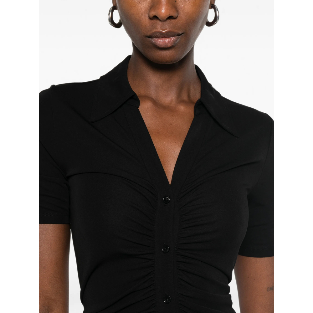 [DIANE VON FURSTENBERG] Short sleeve dress FW26 D878BBLACKMTJY  BLACK