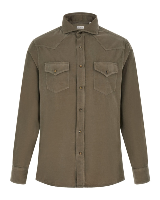 [Brunello Cucinelli] Shirts Long Sleeve FW26 ML6884008C6070