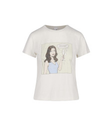[RE / DONE] T-shirts Short Sleeve FW26 024 02WCGT428VINTAGE WHITE