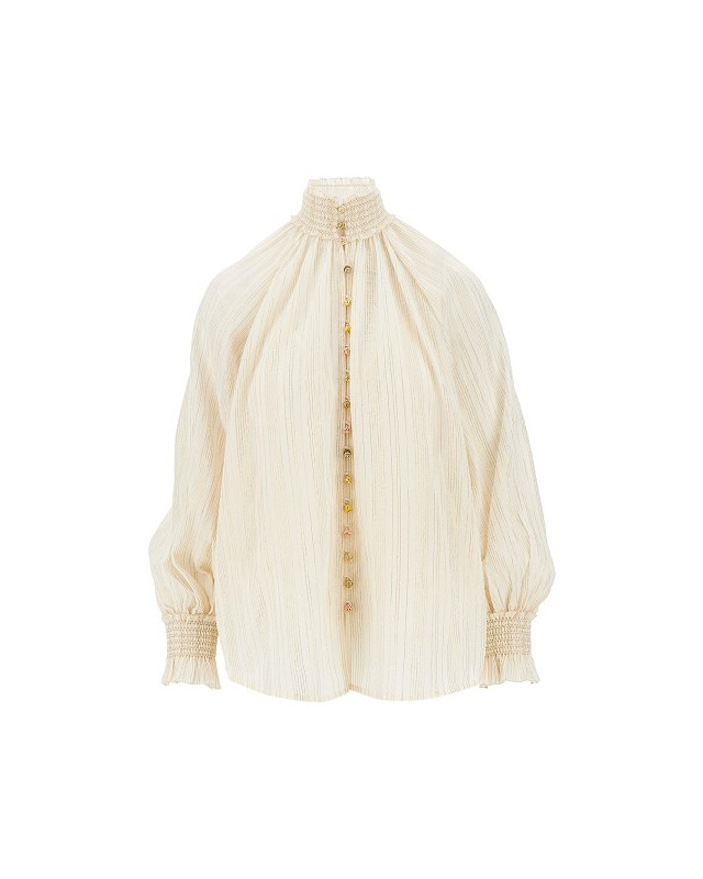 [Zimmermann] Shirts Long Sleeve FW26 9074TSS261.CRM-CRM