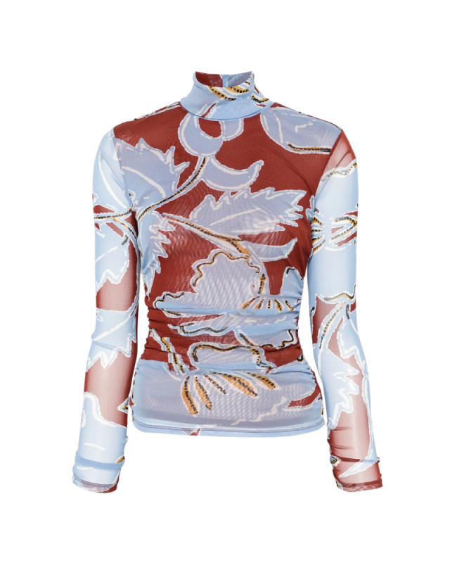 [DIANE VON FURSTENBERG] T-shirts Long Sleeve FW26 T028ECRGMTMESH  CRGMT