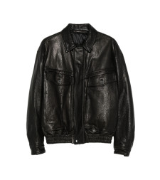 [Santoro] Leather Jacket FW26 51526-U  BLACK