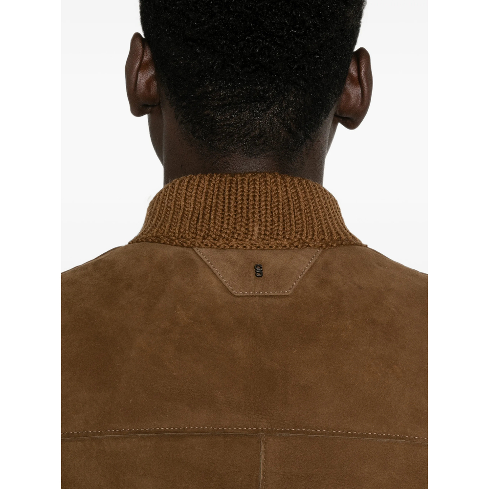 [Santoro] Leather Jacket FW26 51685-U  CAMEL