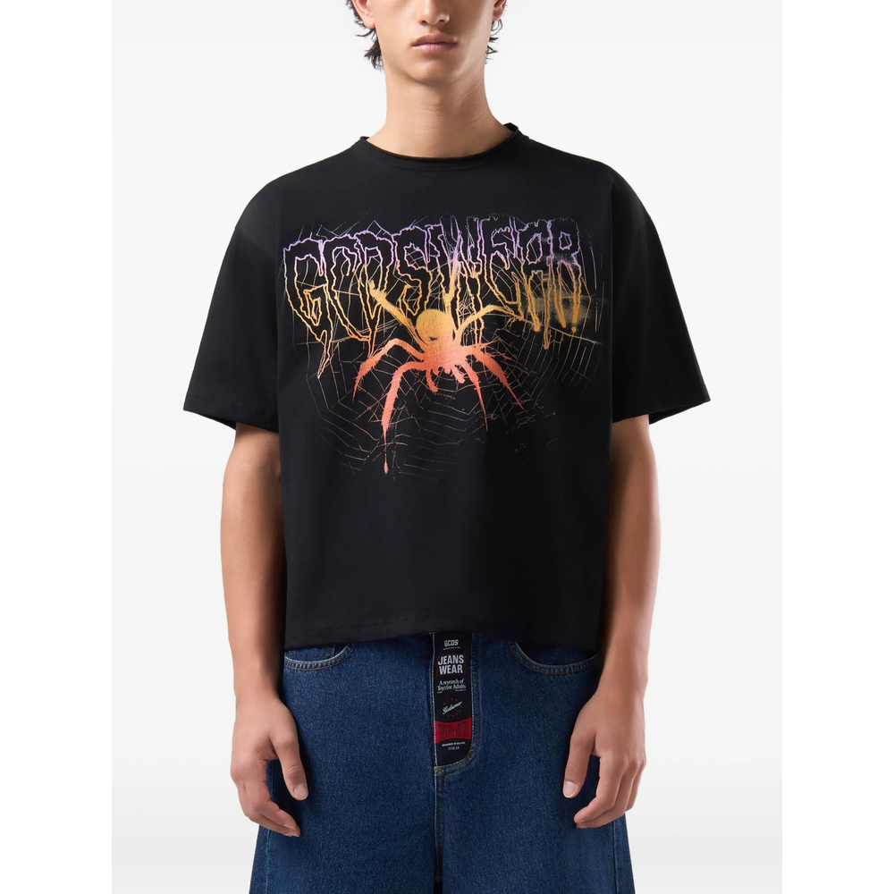 [GCDS] T-shirts Short Sleeve FW26 C2MBQC073J079  BLKOR