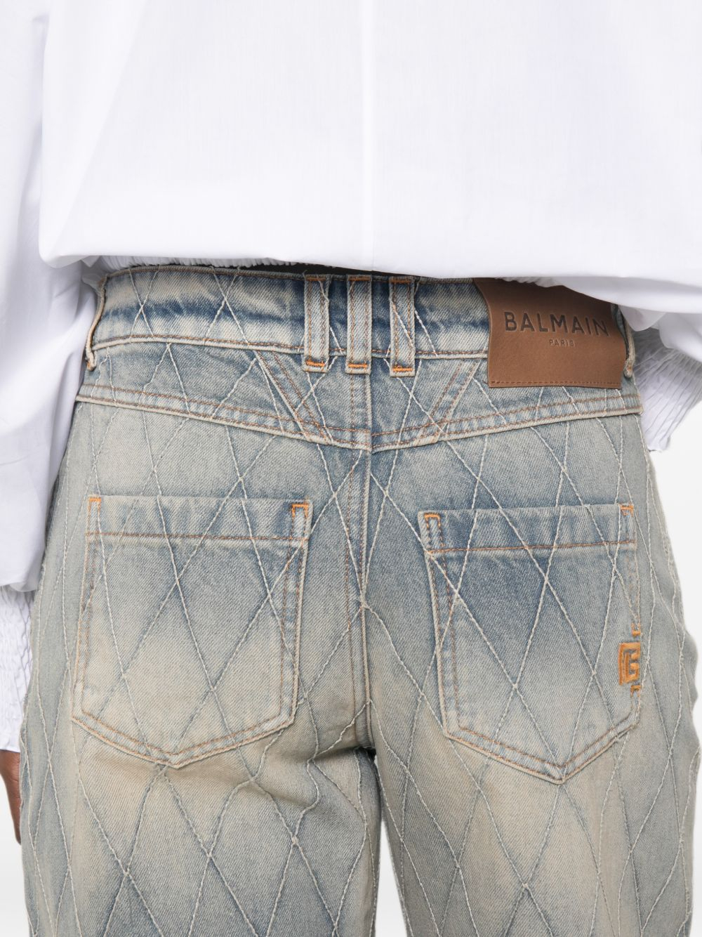 [Balmain] Jeans FW26 HF1MI052DF796FC