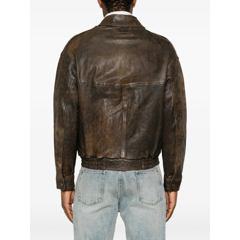 [Santoro] Leather Jacket FW26 51627-U  BROWN
