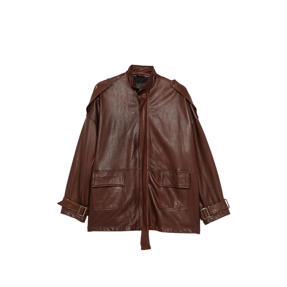 [Giorgio Brato] Leather Jacket FW26 GD27F23096MGA  BRAND
