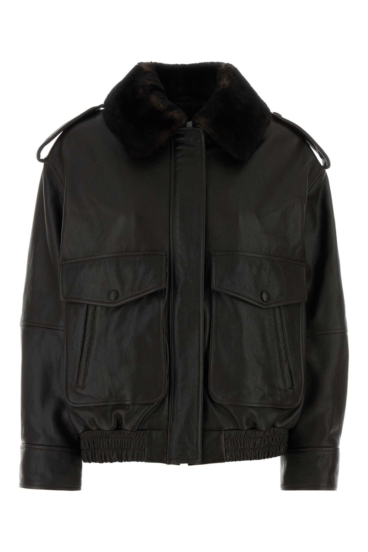 [LouLou De Saison] Bomber jacket FW26 RUSSO COFFEEDARKBROWN