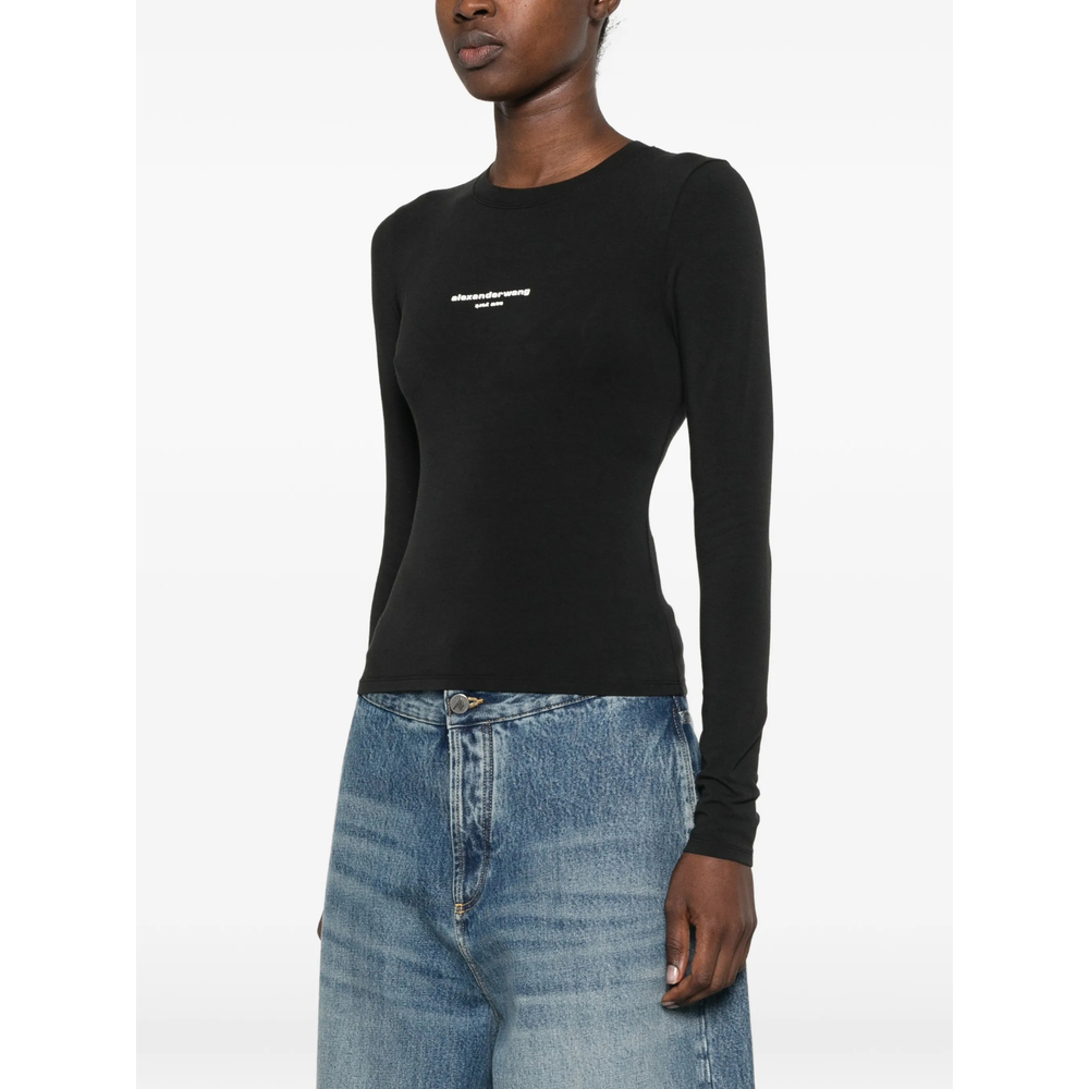[ALEXANDER WANG] T-shirts Long Sleeve FW26 1CC4261457  001