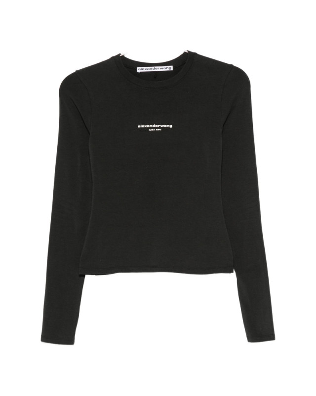 [ALEXANDER WANG] T-shirts Long Sleeve FW26 1CC4261457  001