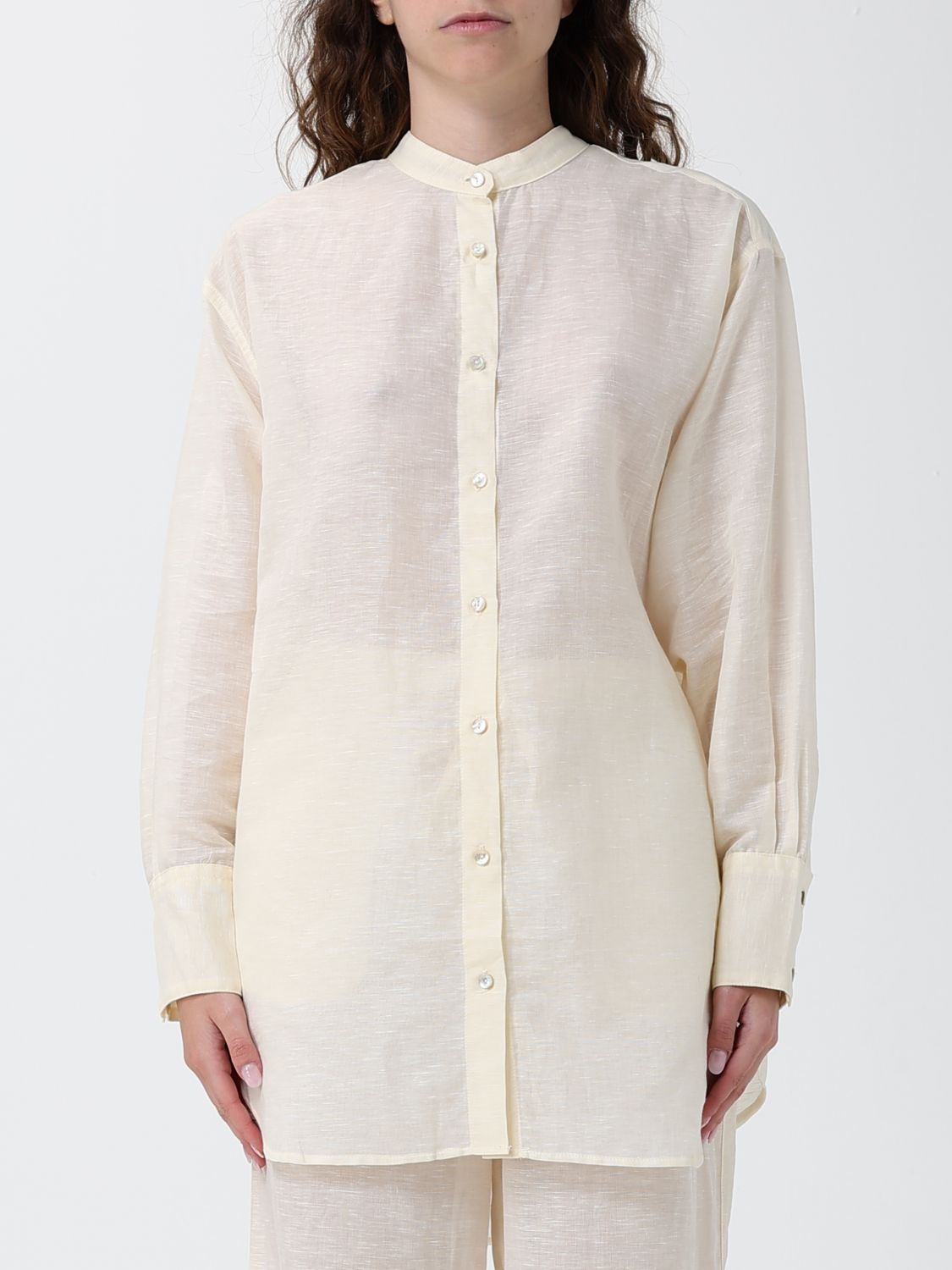 [120% LINO] Shirts Long Sleeve SS26 33BLIW1PLL000G494 700774