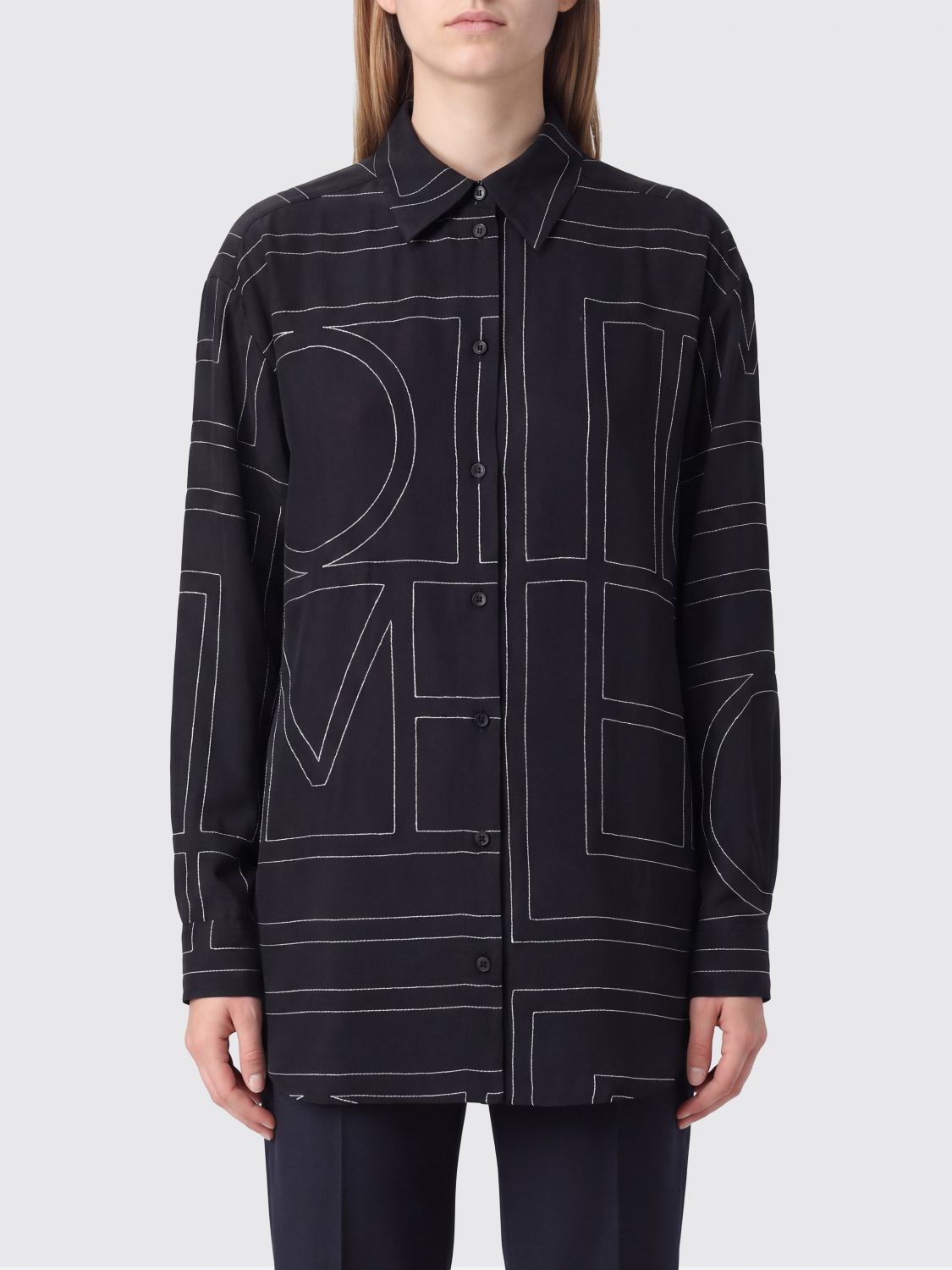 [TOTEME] Shirts Long Sleeve FW26 263WRT0480FB0704 001