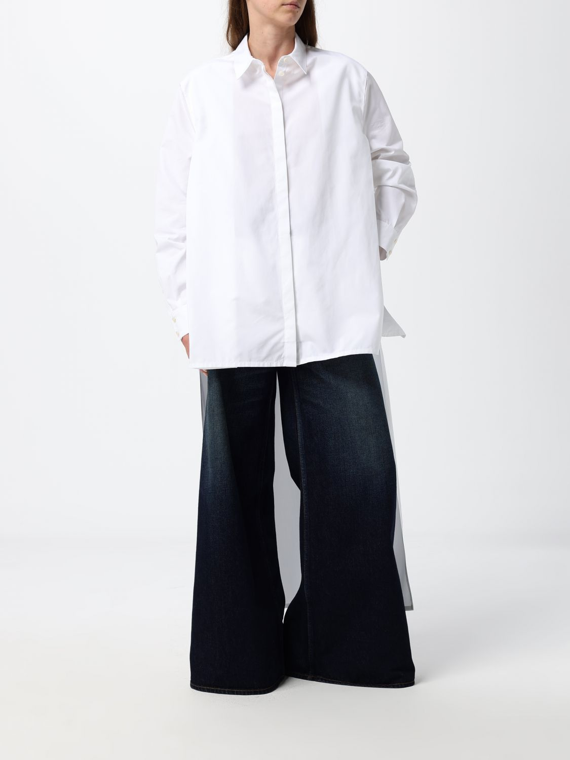 [Alaia] Shirts Long Sleeve FW26 AA9C1013T611D 000
