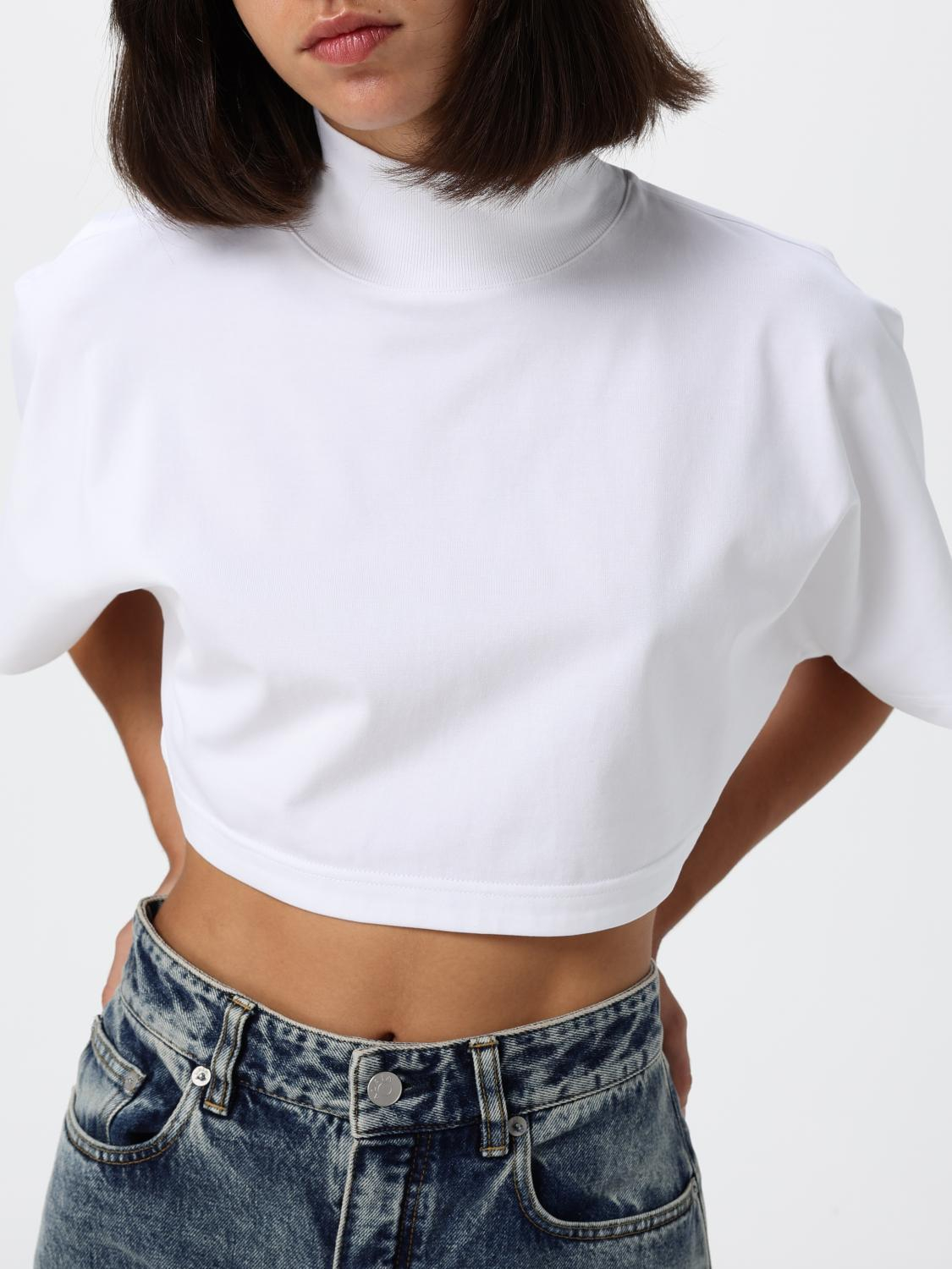 [Alaia] T-shirts Short Sleeve FW26 AA9H0455J103D 000