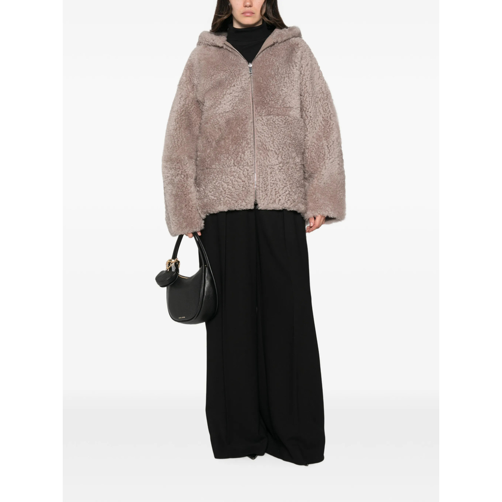 [SIMONETTA RAVIZZA] Leather Jacket FW26 F06JA440H33  TORTO