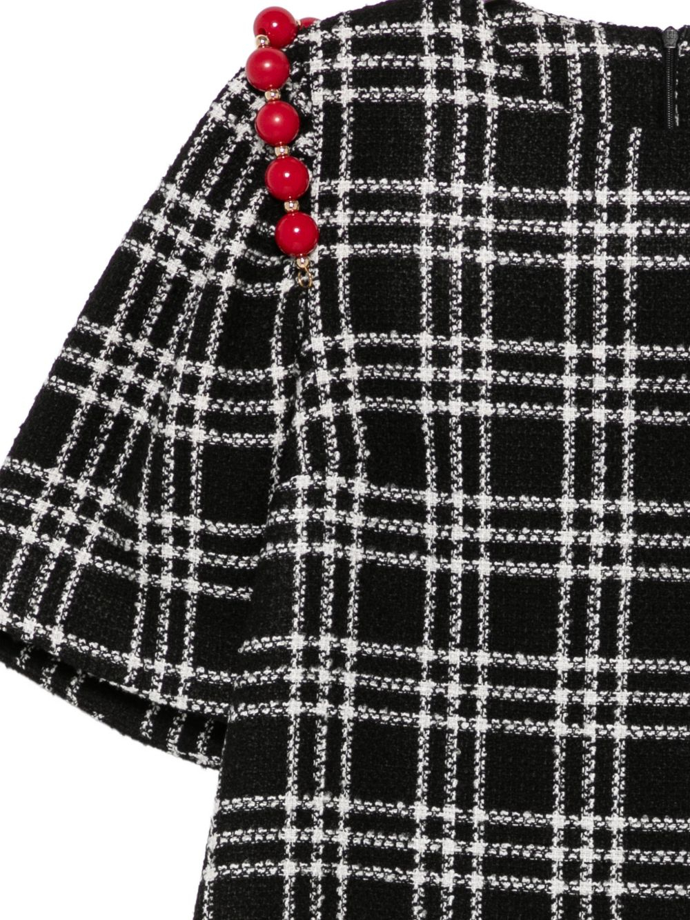 [ALESSANDRO ENRIQUEZ] Short sleeve dress FW26 D125JQBLACK