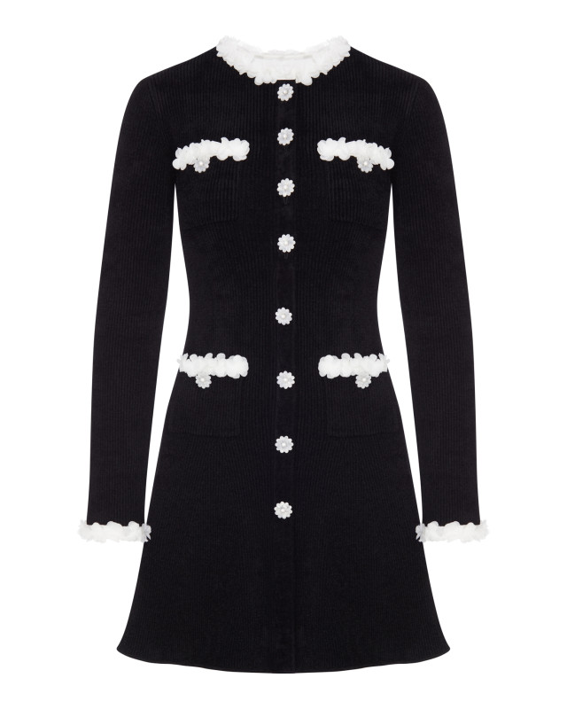 [Self-portrait] Long sleeve dress FW26 AW26099SBBLACK