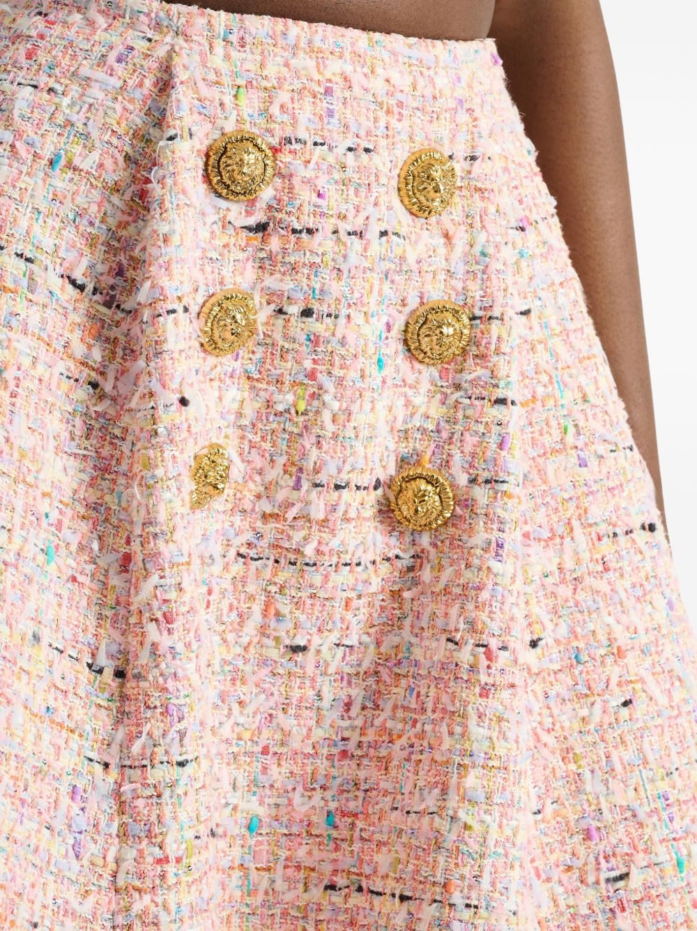 [Balmain] Mini skirt FW26 HF1LA680XM17AAA