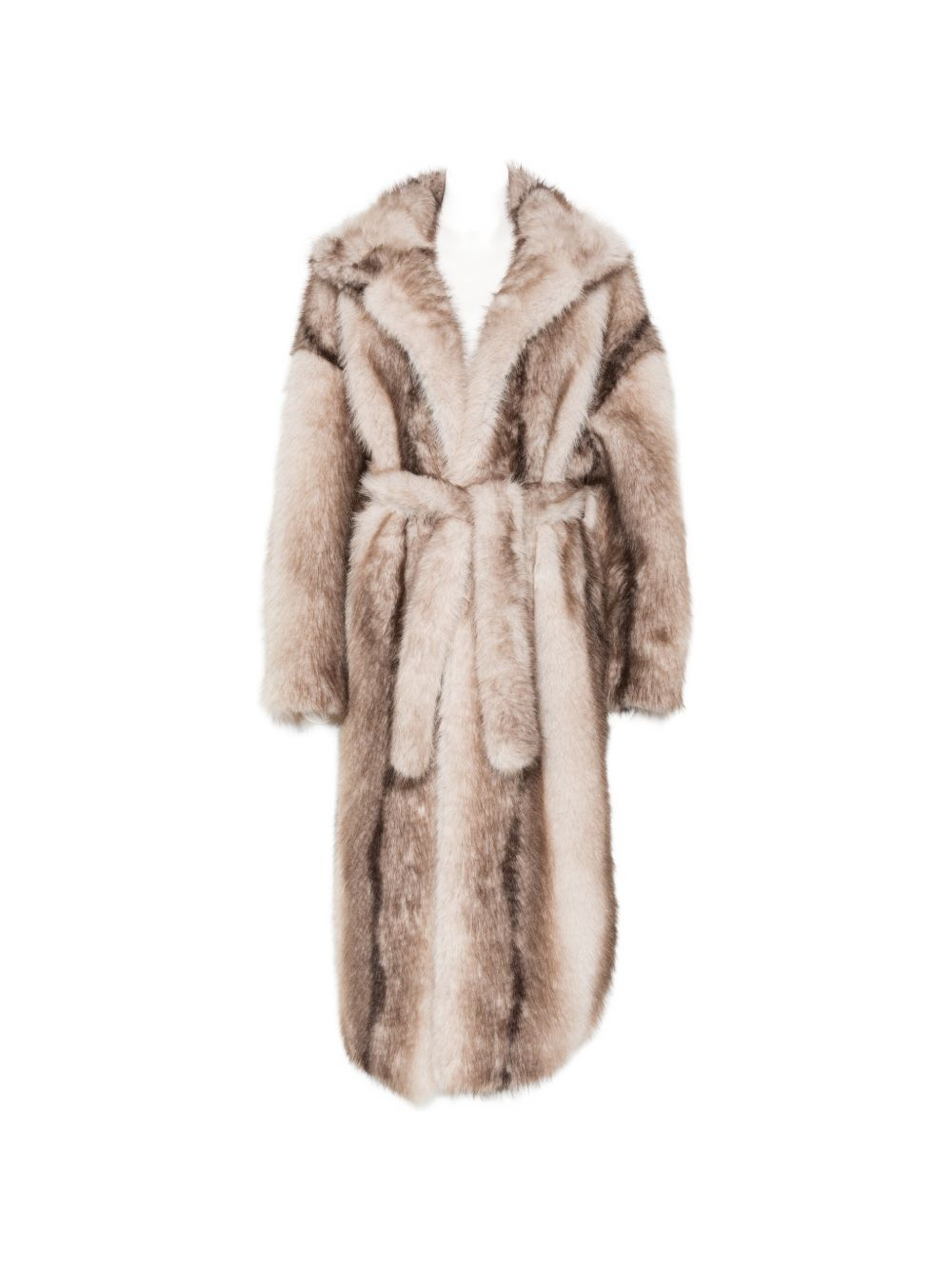 [THE FRANKIE SHOP] Fur Jacket FW26 COFS22420103GREY