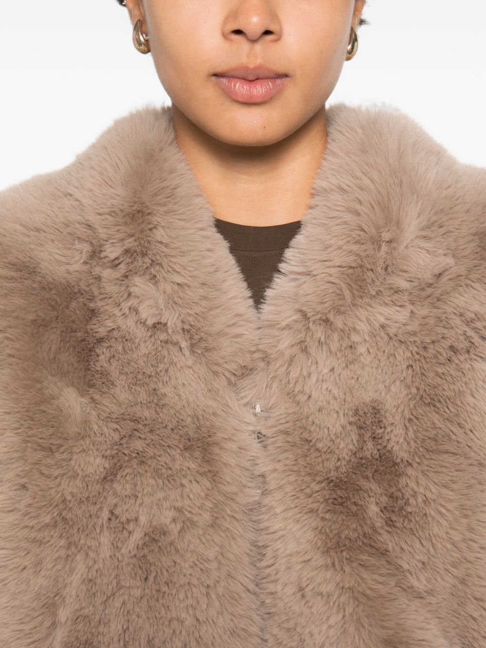 [THE FRANKIE SHOP] Fur Jacket FW26 JAFS22736226LIGHTTAUPE