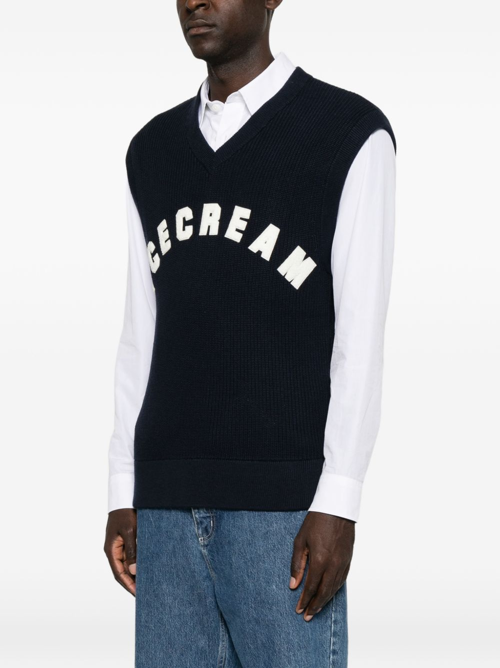 [ICECREAM] Knitwear FW26 ICKN26327NAVY