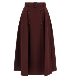 [Burberry] Long skirt FW26 8130327VINEYARDRED
