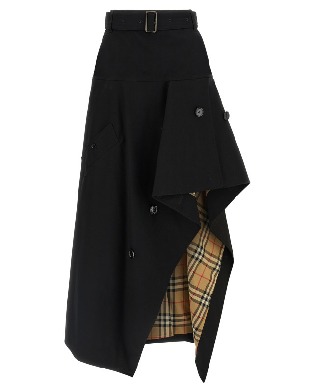 [Burberry] Long skirt FW26 8129543BLACK
