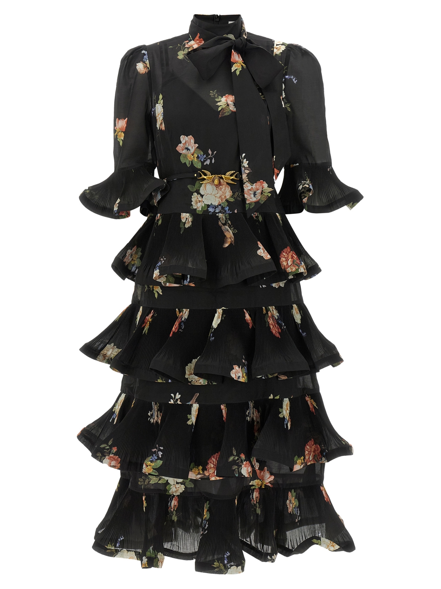 [Zimmermann] Long sleeve dress FW26 5509DF26RBLBPR