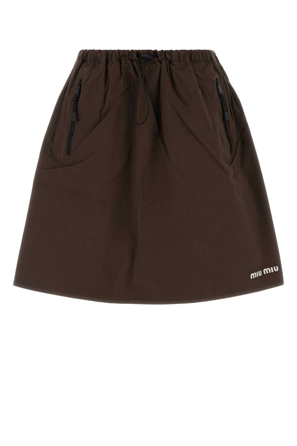 [Miu Miu] Mini skirt FW26 MG2755SOOO19LW F0192