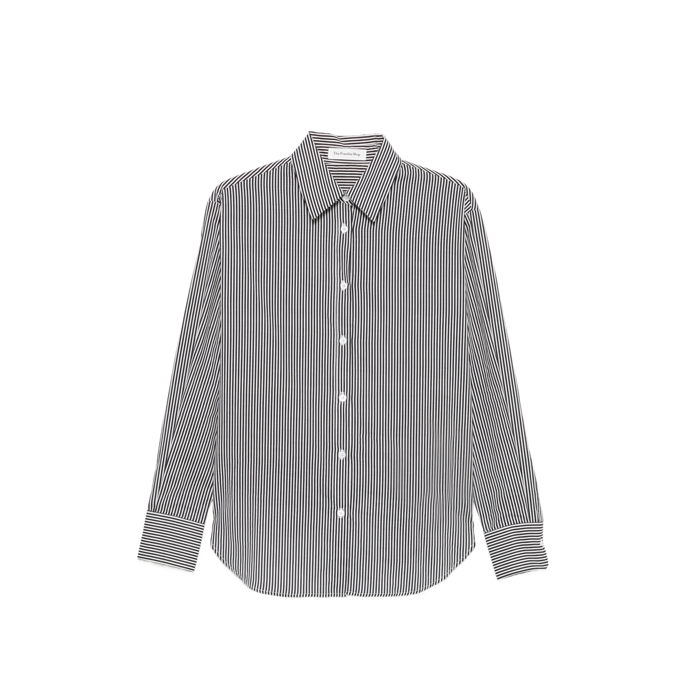 [THE FRANKIE SHOP] Shirts Long Sleeve FW26 PERI COTTON BKWHI