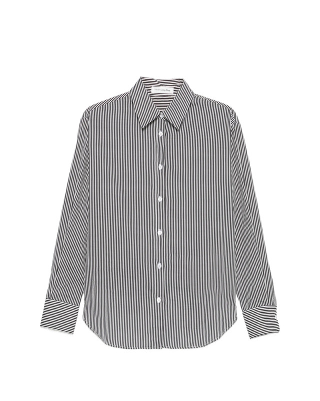 [THE FRANKIE SHOP] Shirts Long Sleeve FW26 PERI COTTON BKWHI