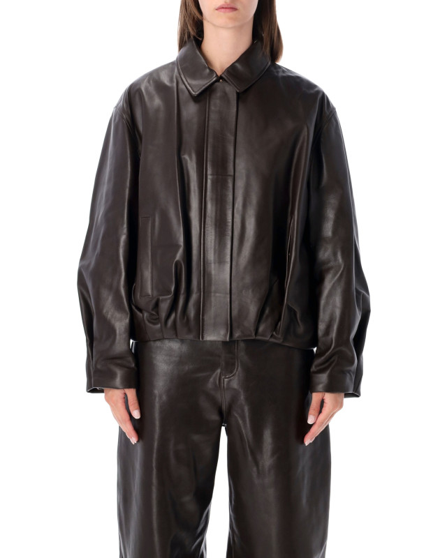 [Arma] Leather Jacket FW26 MELISCOFFEE BEA