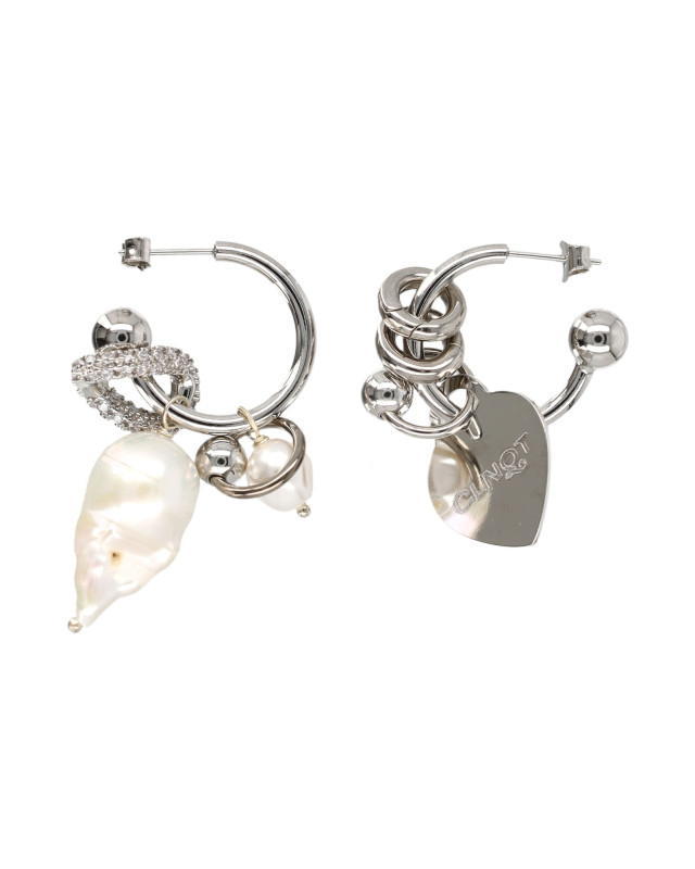 [JUSTINE CLENQUET] Earring FW26 AGINESEARRINGSPALLADIUM