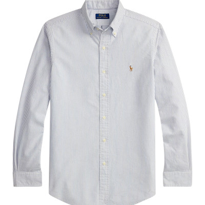 [Polo Ralph Lauren] Shirts Long Sleeve FW26 7107920410042YR0 BLUE/WHITE