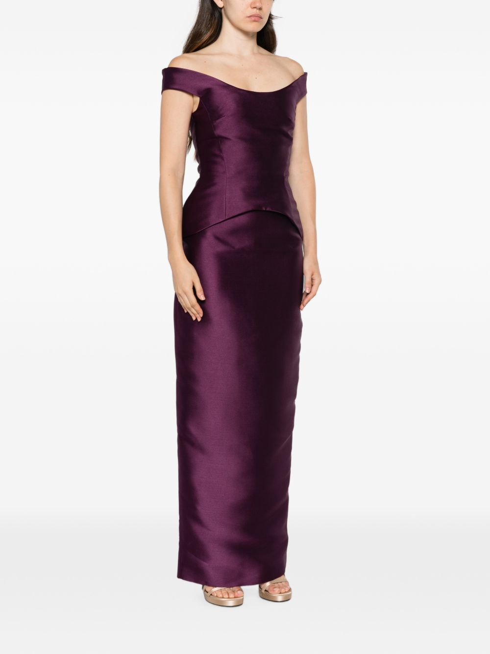 [Solace London] Sleeveless dress FW26 OS49024DAMSON