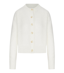 [Lisa Yang] Cardigan FW26 2025400CZ CREAM BRUSHED