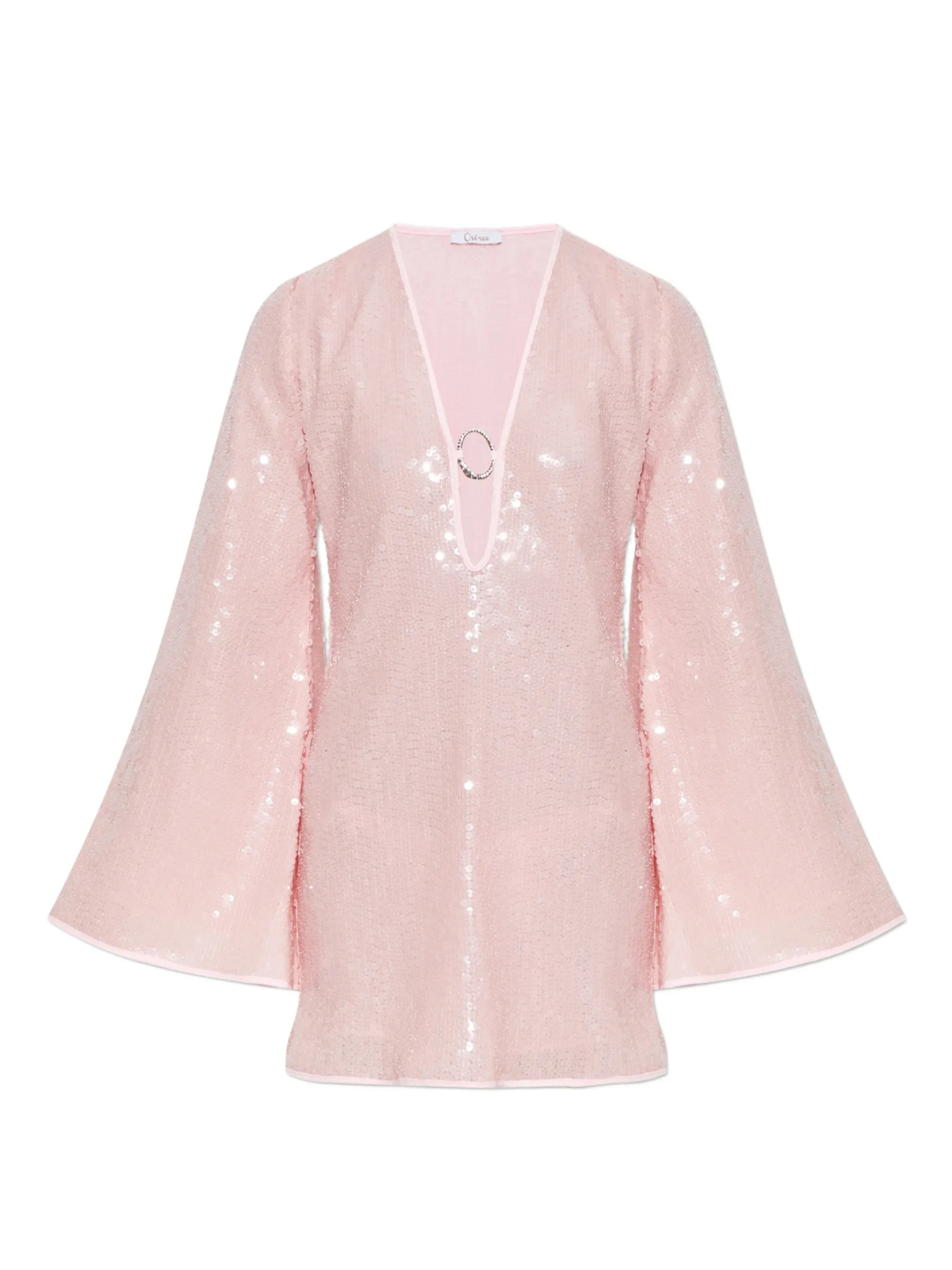 [OSEREE] Long sleeve dress FW26 AKF268BUBBLE PINK