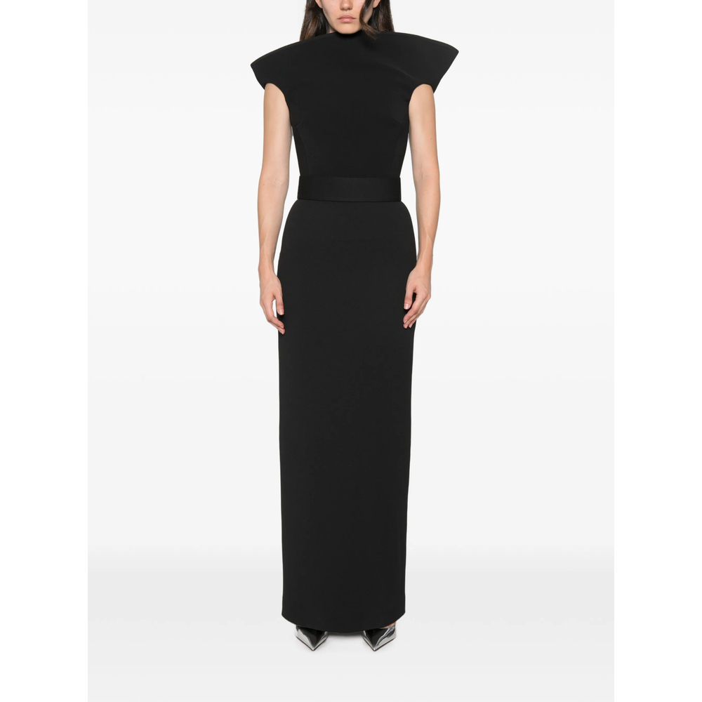 [Solace London] Sleeveless dress FW26 OS49020  BLACK