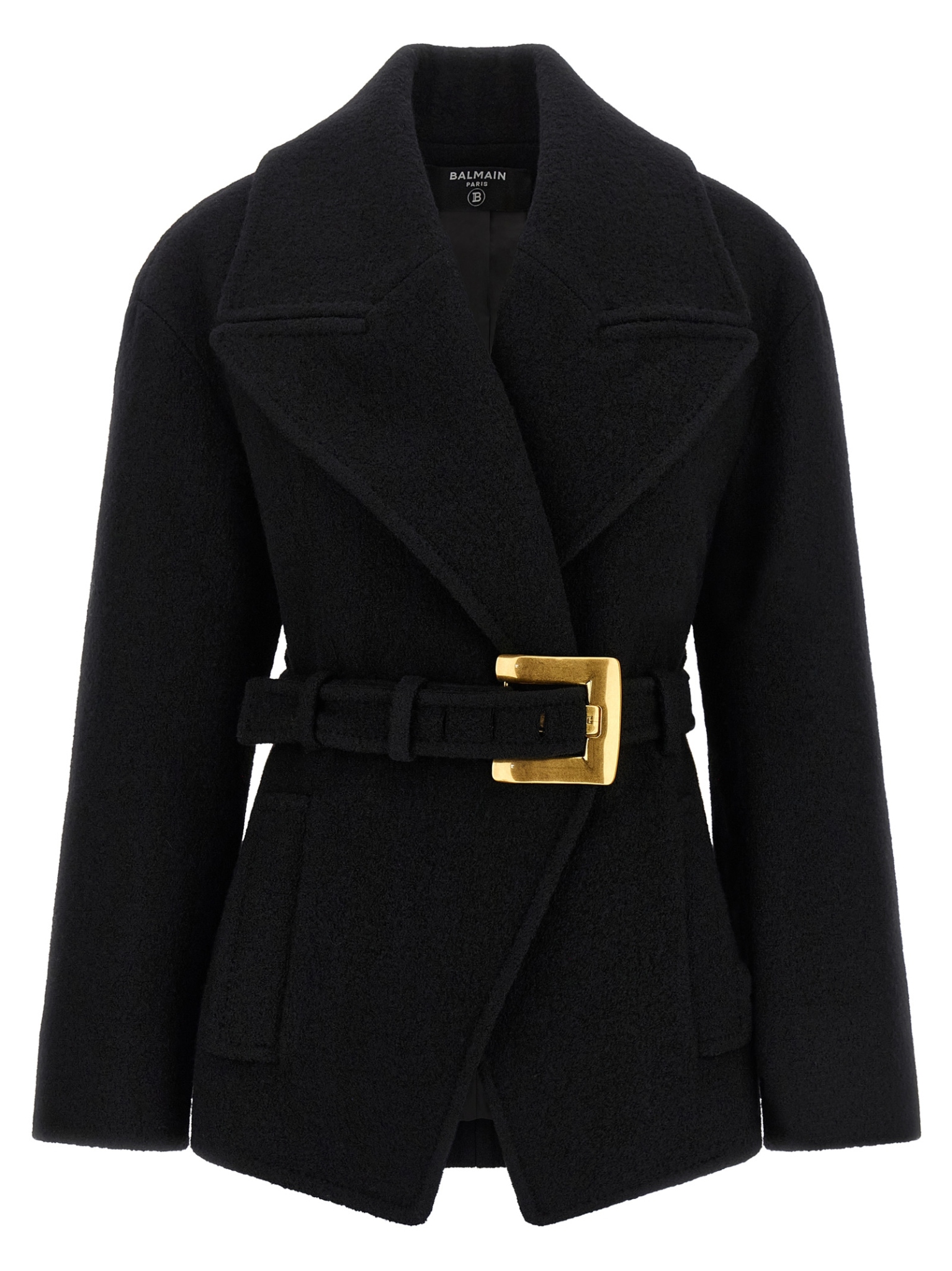 [Balmain] Coat FW26 HF1UA215WC700PA