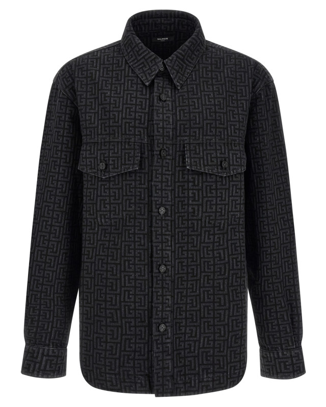[Balmain] Shirts Long Sleeve FW26 HH1HC160DG40ELR