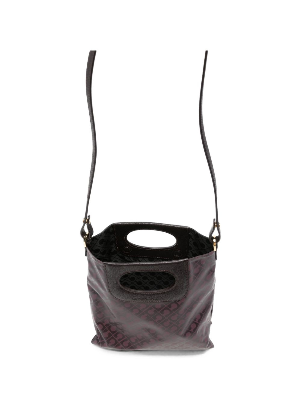 [GHERARDINI] Shoulder bag FW26 GHB0227 DOPPIA PIATTINA MINI BORDEAUX