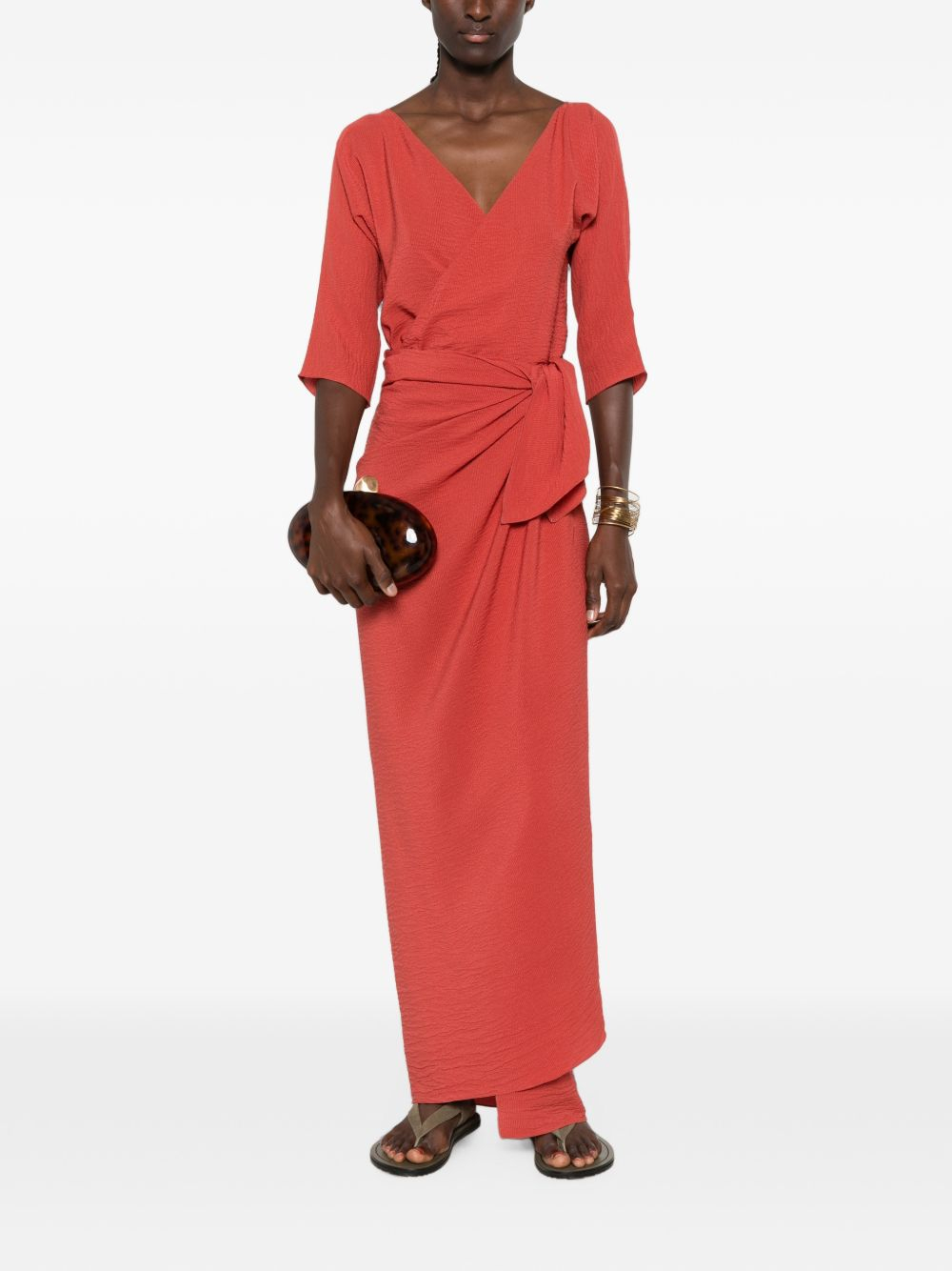 [Cortana] Sleeveless dress SS26 GENARAVERMILION
