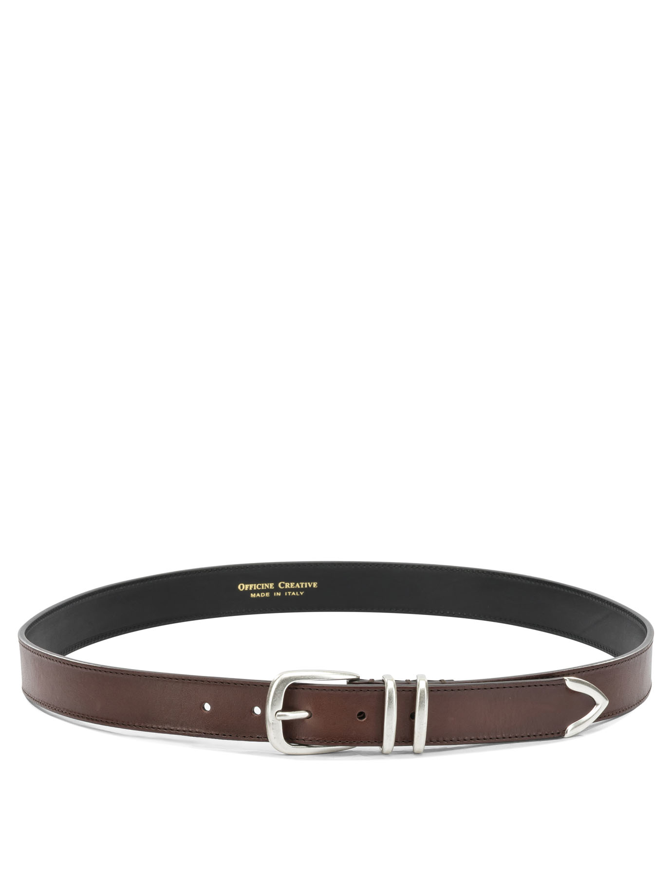 [Officine Creative] Belt FW26 OC STRIP/074AERO SPALLA NAPPA CASTAGNO