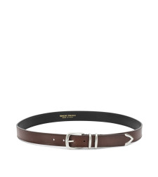 [Officine Creative] Belt FW26 OC STRIP/074AERO SPALLA NAPPA CASTAGNO